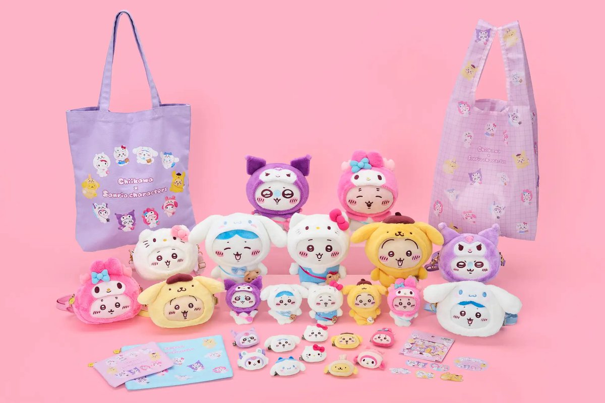 ちいかわ サンリオ ドンキ ちいかわ×サンリオ コラボ🎉 サンリオ キャラに なりきり✨ハチワレ