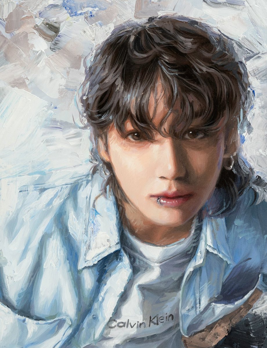 AfterHappy2025's tweet photo. Acrylic painting on canvas 
#Happy_Ever_After_exhibition 
#방탄소년단_팬아트전시회 https://t.co/YHs21F7BC2