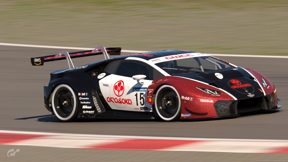 GWEC_GT7's tweet photo. #GWEC_GT7 チーム紹介

No.15
Project 23R
Lamborghini Huracan Gr.3

Driver
Ame Marlboro Riddle
Ezupierre Gasly
Fernando Kalonso
Blindian O'Connor

意気込み
「全車周回遅れ」 https://t.co/CVyzIot7yD