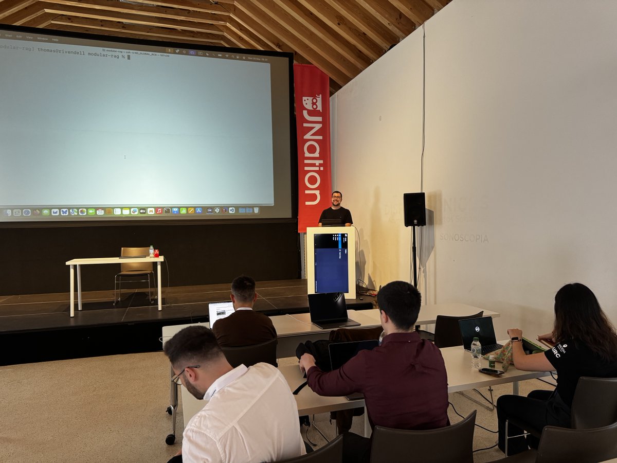 About to start our deep dive into building real-world AI apps with <a href="/SpringAICentral/">Spring AI</a> and <a href="/vaadin/">vaadin</a> together with <a href="/vitalethomas/">Thomas Vitale</a> at #jnation!