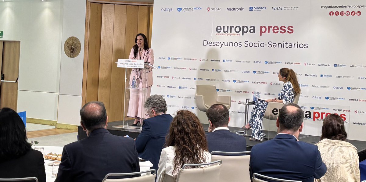 Los #pacientes con #diabetes serán los primeros usuarios del nuevo Plan de Atención Digital Personalizada de #Extremadura. Podrán beneficiarse de un control remoto de su enfermedad, destaca <a href="/Sara_GEspada/">Sara García Espada</a> <a href="/saludEXT/">Salud y Servicios Sociales</a> en los Desayunos de <a href="/europapress/">Europa Press</a>