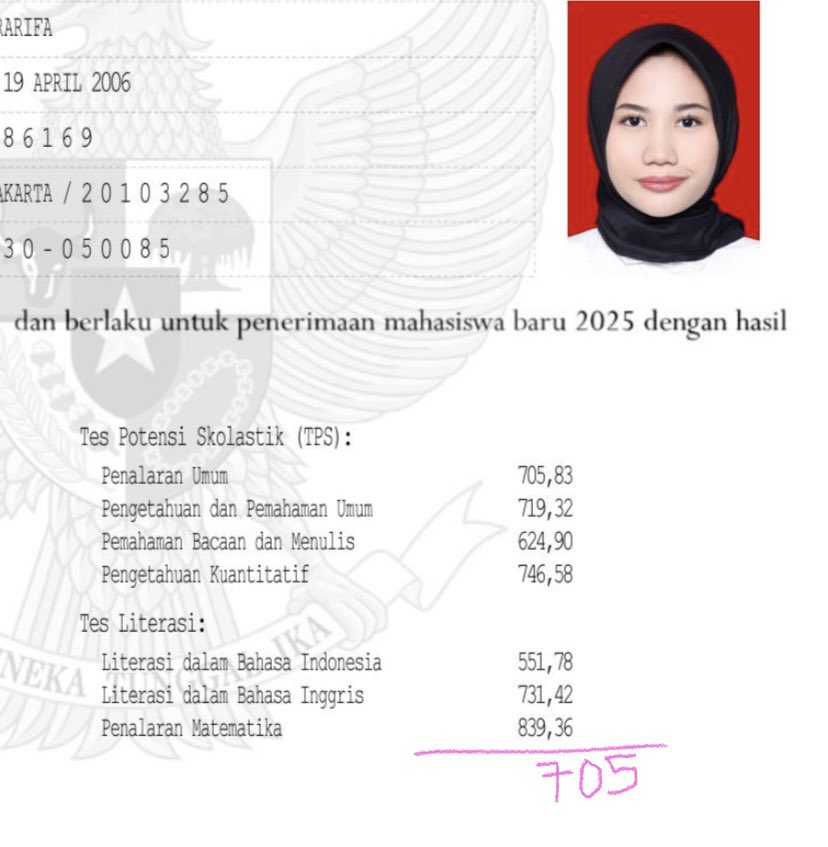 Ahhh been manifesting unpad dgn skor 700🥹🥹 resmi menamatkan semigap