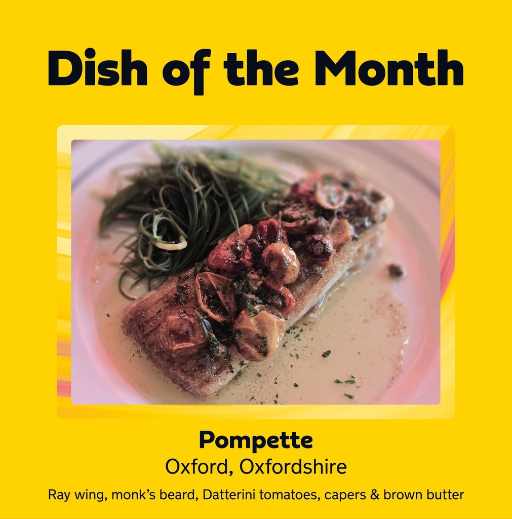 AA Hospitality (@aahospitality) on Twitter photo Our #AADishoftheMonth highlight goes to <a href="/Pompetterestau1/">Pompette_restaurant</a> in #Oxford, for the Ray wing, monkโs beard, Datterini tomatoes, capers & brown butter.
Well done to Pascal and Laura Wiedemann! ๐
Learn more ๐ tinyurl.com/3w2fczb6 Our #AADishoftheMonth highlight goes to <a href="/Pompetterestau1/">Pompette_restaurant</a> in #Oxford, for the Ray wing, monkโs beard, Datterini tomatoes, capers & brown butter.
Well done to Pascal and Laura Wiedemann! ๐
Learn more ๐ tinyurl.com/3w2fczb6