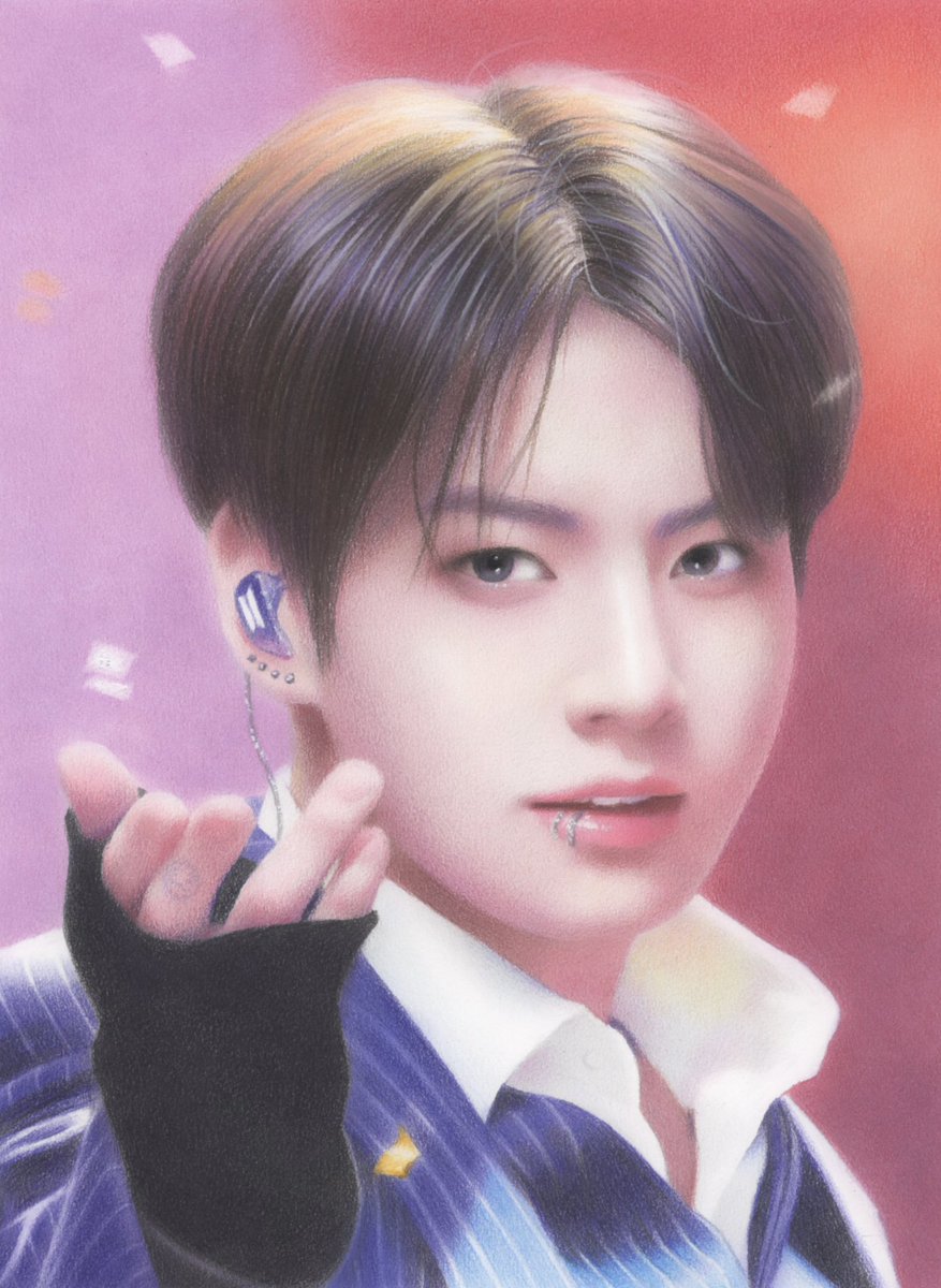 AfterHappy2025's tweet photo. Colored pencil on paper
#Happy_Ever_After_exhibition
#방탄소년단_팬아트전시회 https://t.co/20kkL3FkMJ