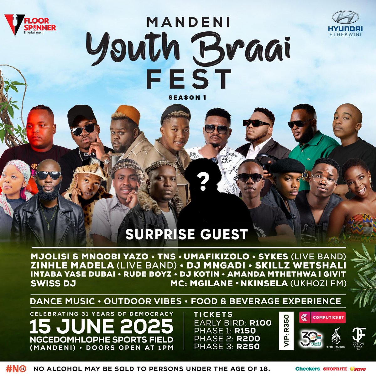 djmngadi's tweet photo. The first annual #MandeniYouthBraaiFestival 15 June 2025 .. but your ticket today @Computicket @Shoprite_SA 🚨🚨🚨 https://t.co/tH6HRzjShB