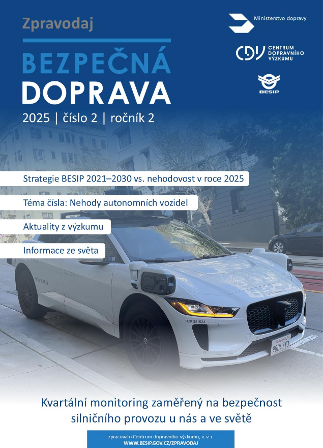 cdv_cz's tweet photo. Vyšlo 2. číslo Zpravodaje Bezpečná doprava! 🚗
V obsahu: Plnění Strategie BESIP 2021–2030, nehody autonomních vozidel, výzkumy o srážkách se zvěří, e-kolech a zklidňování dopravy v obcích.
➡️ https://t.co/mOax4gBgUj
#CDV #BESIP #bezpecnadoprava #zpravodaj https://t.co/VvuC7RVfrM
