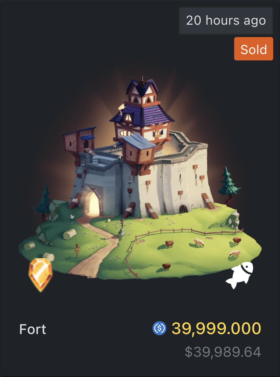 Someone just bought a Fort in <a href="/RavenQuestGame/">RavenQuest</a> for $40k.

Nice.