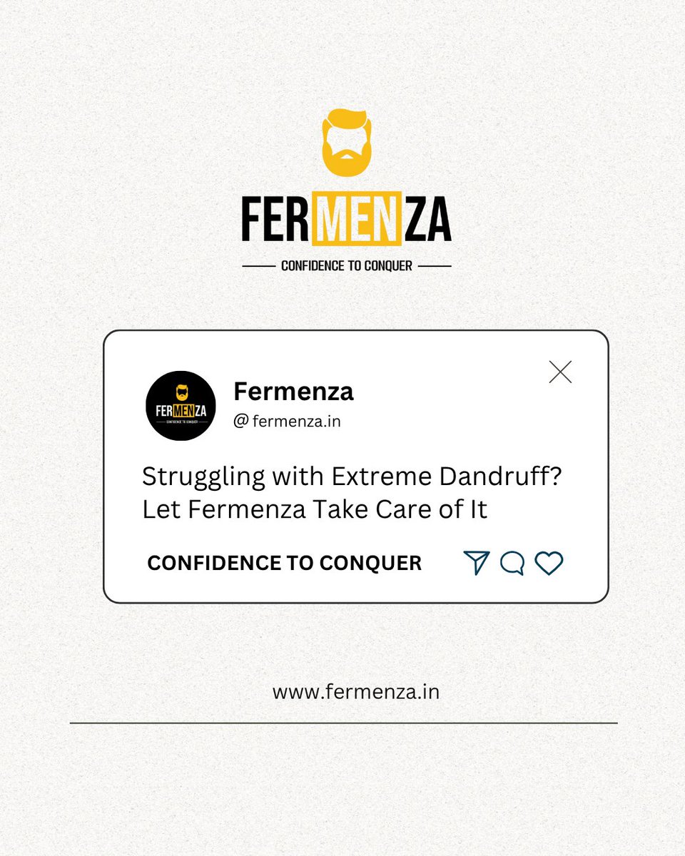 Fermenza_Men's tweet photo. Struggling With Extreme Dandruff ?
#fermenza #hair #haircare https://t.co/ABnXBUgd6n