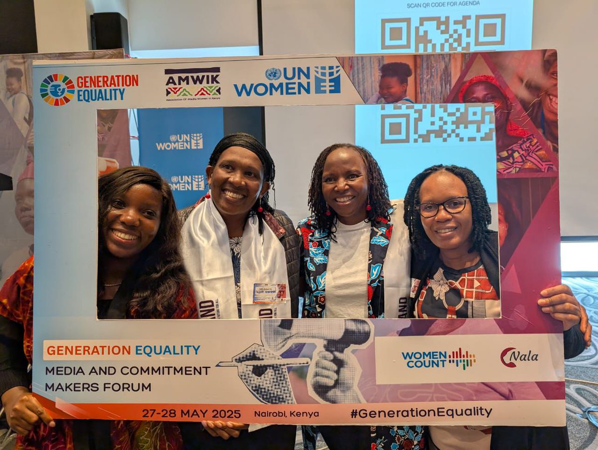 GROOTSKenya's tweet photo. Day ✌️ at the #GenerationEquality Media Festival and the energy is ELECTRIC️! The Feminist Action Coalition for Climate Justice are in the room—driving bold commitments and unapologetic action!  #ClimateJustice 
@Stand4HerLand 
@unwomenafrica 
@unwomenkenya 
@AMWIK https://t.co/8D49JIIS5m