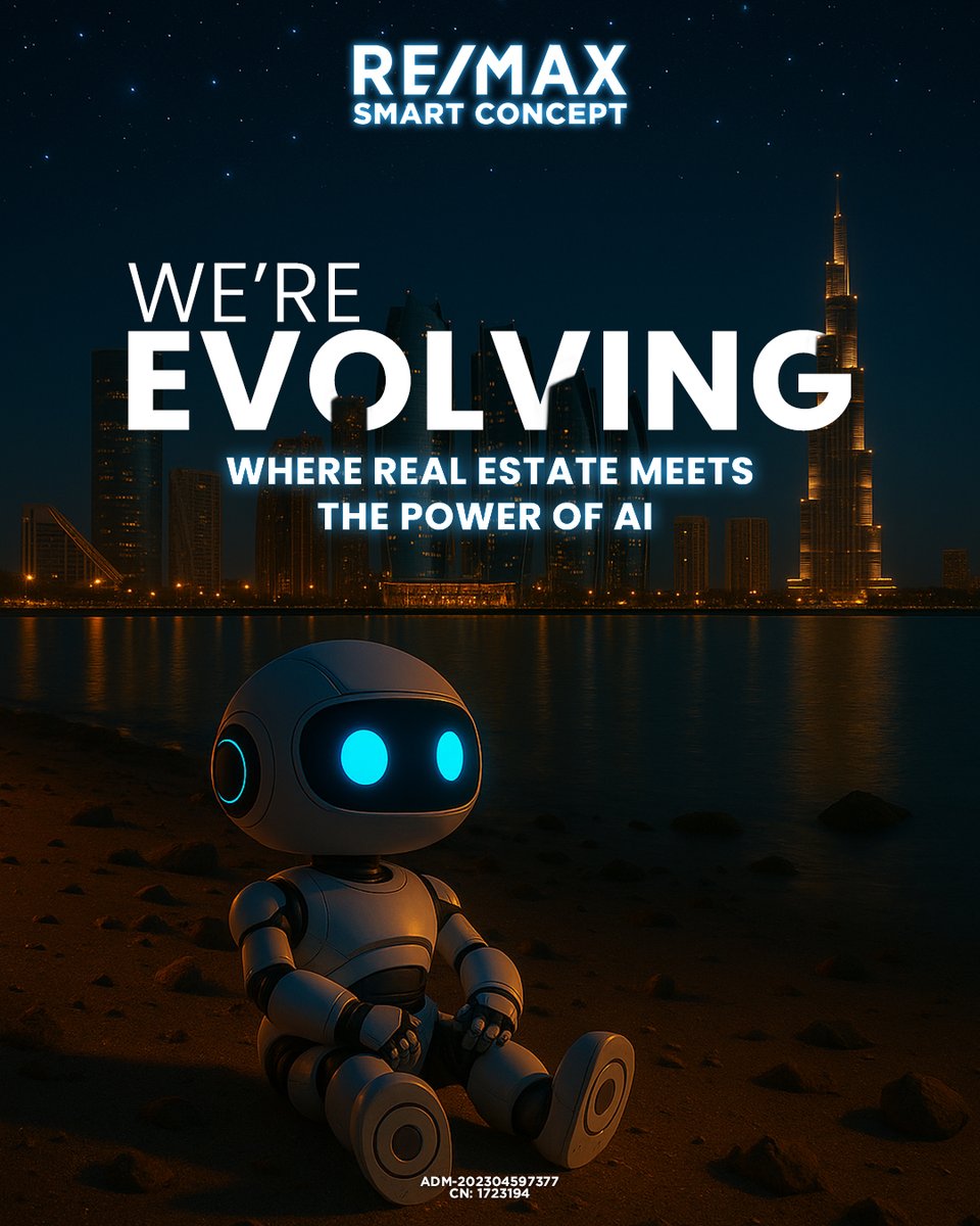 SmartConceptRe2's tweet image. We’re evolving🚀
Powered by cutting-edge artificial intelligence, we’re transforming how you buy, sell, and experience property. 

The future is smarter. The future is now. Welcome to a new era. 🚀🏡

#SC_AIRealty #SmartRealEstate #PropTechRevolution #Remaxsmartconcept