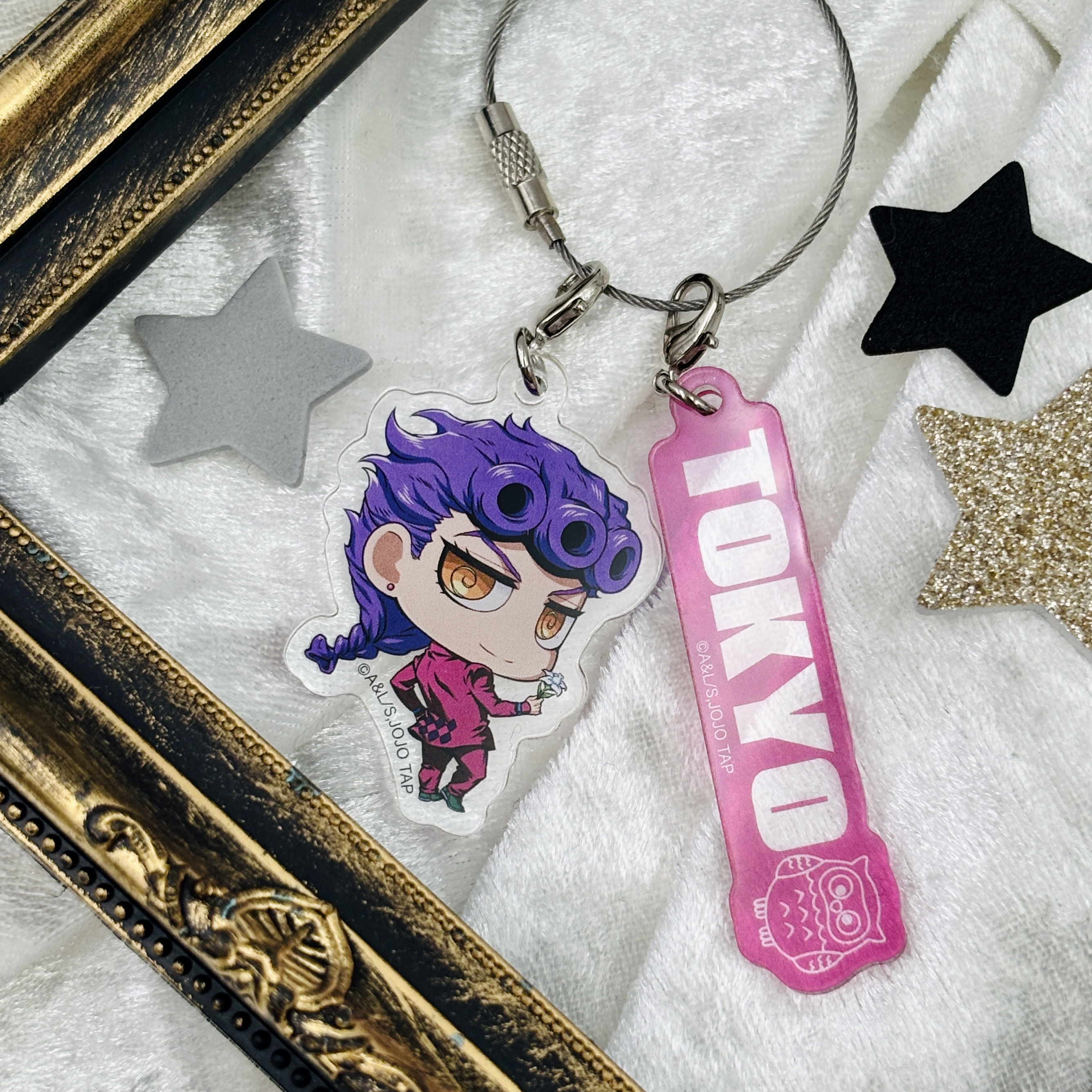 JOJO WORLD ジョジョの奇妙な冒険ワイヤーキーホルダー 9個