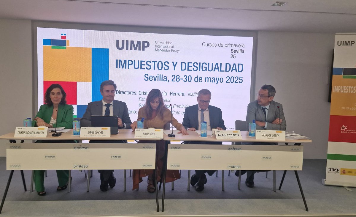 UIMP (@uimp) on Twitter photo Ha comenzado en Sevilla el seminario “Impuestos y desigualdad”, organizado por la <a href="/uimpsevilla/">UIMP Sevilla</a> y el <a href="/IEF_ES/">IEF España</a> , se desarrolla en la sede de <a href="/Endesa/">endesa</a> de la capital hispalense. Tres jornadas de reflexión y análisis sobre fiscalidad y la creciente desigualdad económica a nivel global. Ha comenzado en Sevilla el seminario “Impuestos y desigualdad”, organizado por la <a href="/uimpsevilla/">UIMP Sevilla</a> y el <a href="/IEF_ES/">IEF España</a> , se desarrolla en la sede de <a href="/Endesa/">endesa</a> de la capital hispalense. Tres jornadas de reflexión y análisis sobre fiscalidad y la creciente desigualdad económica a nivel global.