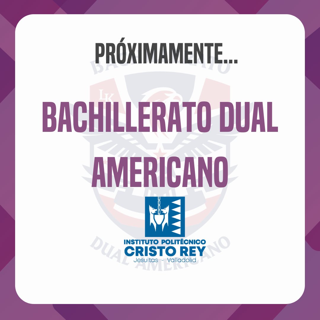🎓 Reunión informativa para familias de 2º ESO 🇺🇸
El próximo 9 de junio tendremos un encuentro online para presentar el Bachillerato Dual Americano.
📅 Cuándo: 9 de junio
💻 Dónde: Reunión online
👨‍👩‍👧‍👦 Dirigido a: Familias de 2º de ESO