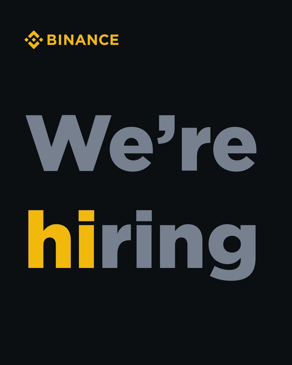 binance's tweet image. We're hiring an Affiliate Manager in Ghana 🇬🇭

Are you passionate about building strong affiliate/KOL relationships? Join us to manage accounts, run promo campaigns, and expand our network across Sub-Saharan Africa. Lead negotiations, onboard partners, and drive crypto adoption…