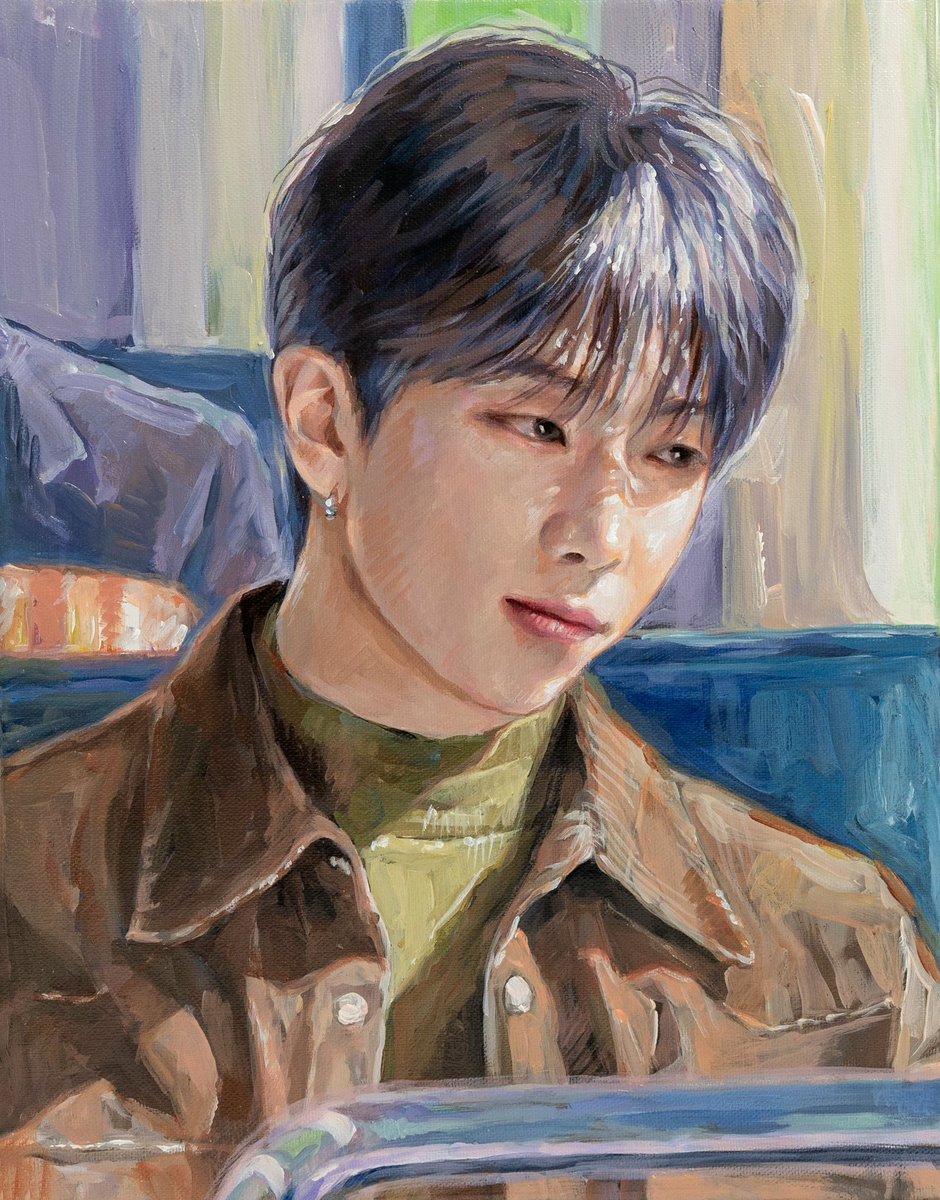 AfterHappy2025's tweet photo. Acrylic painting on canvas 
#Happy_Ever_After_exhibition
#BTS_fanart_exhibition
#ВTSfestа2025 https://t.co/pSr0namTfy
