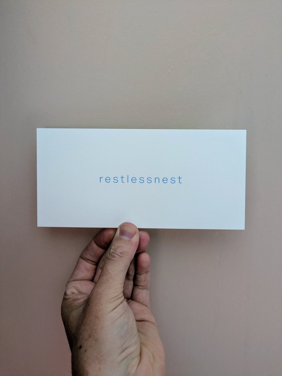 Greg Thomas/Oo Press (@gregchthomas) on Twitter photo A new poemcard for <a href="/essencepress/">Julie Johnstone</a>, *restlessnest*. £3. Buy at the link below or DM me juliejohnstone.com/essence-press/… A new poemcard for <a href="/essencepress/">Julie Johnstone</a>, *restlessnest*. £3. Buy at the link below or DM me juliejohnstone.com/essence-press/…