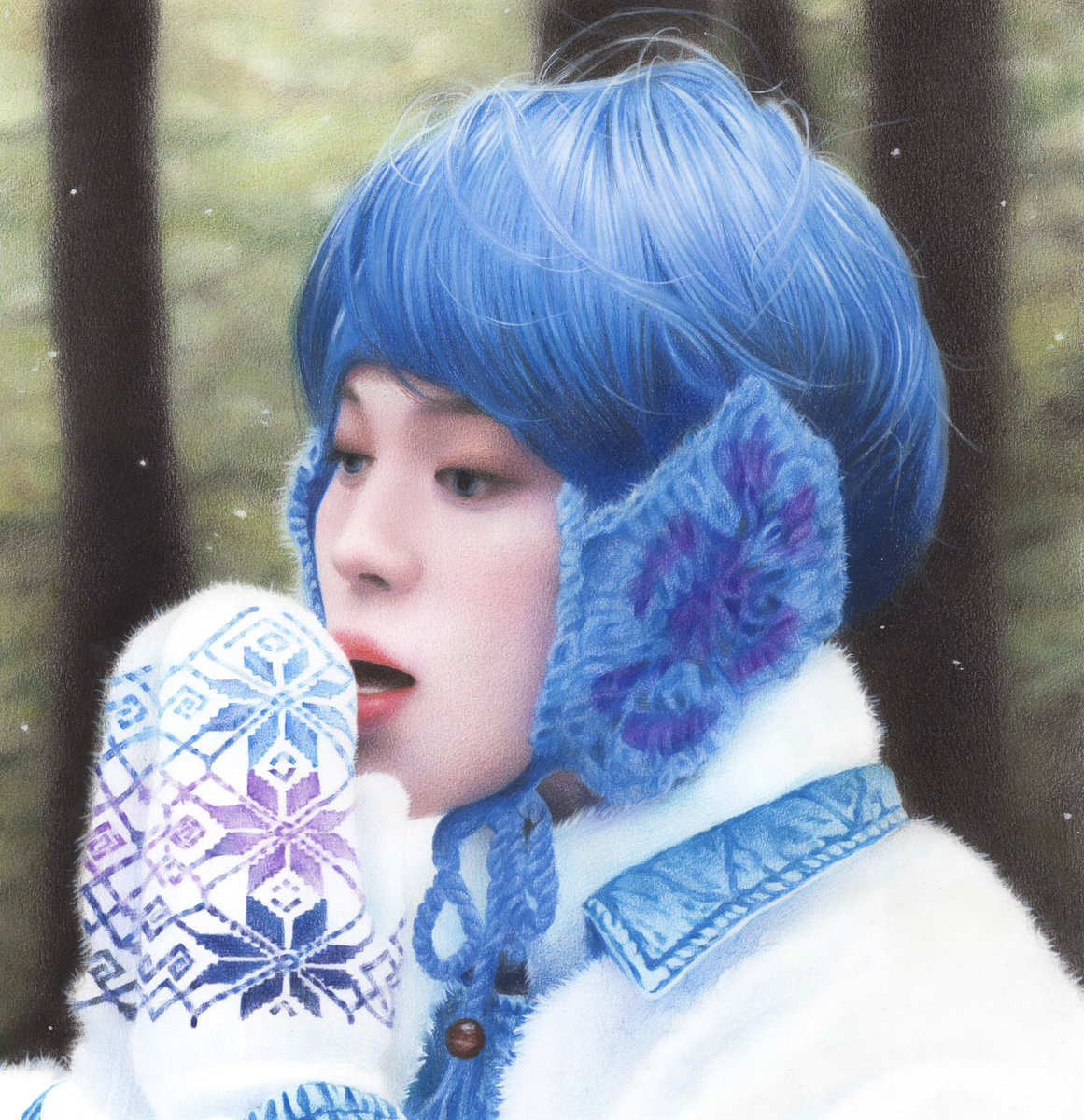 AfterHappy2025's tweet photo. Colored pencil on paper
#Happy_Ever_After_exhibition
#BTS_fanart_exhibition
#ВTSfestа2025 https://t.co/JmeCiXwwrt