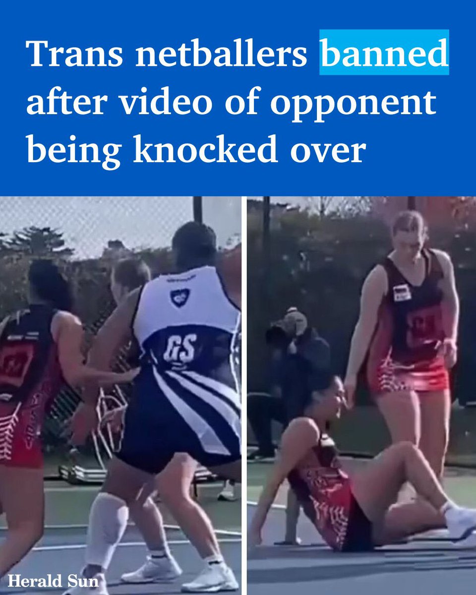 Rachael Wong (@rachaelwongaus) on Twitter photo 🚨🚨🚨 WIN FOR WOMEN!
Well done <a href="/RDFNL/">Riddell District FNL</a> on putting safety and fairness for female players first 👏
Men do NOT belong in women’s netball—or any women’s sport—no matter how they identify.
🔗 Read more by <a href="/Carly__Douglas/">Carly Douglas</a> in <a href="/theheraldsun/">Herald Sun</a>: archive.md/WsdEr
#SaveWomensSports 🚨🚨🚨 WIN FOR WOMEN!
Well done <a href="/RDFNL/">Riddell District FNL</a> on putting safety and fairness for female players first 👏
Men do NOT belong in women’s netball—or any women’s sport—no matter how they identify.
🔗 Read more by <a href="/Carly__Douglas/">Carly Douglas</a> in <a href="/theheraldsun/">Herald Sun</a>: archive.md/WsdEr
#SaveWomensSports