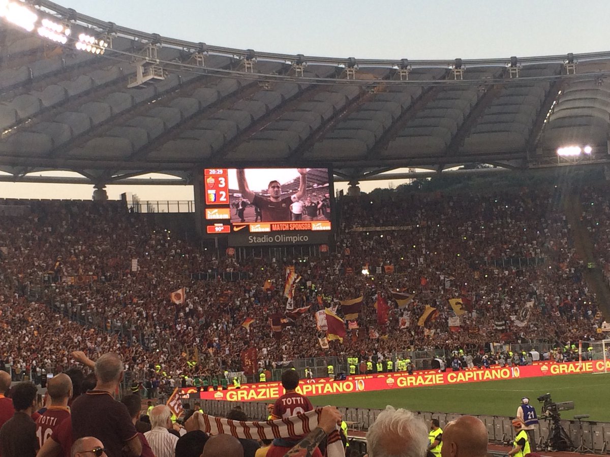8years ago today was #Tottiday. The most emotional I have been at a football game. I will cherish this day and the moments for a long time. Well worth the trip #AsRoma #Totti