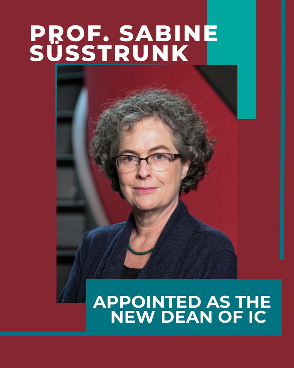 EPFL Computer and Communication Sciences (@icepfl) on Twitter photo 📢 We’re thrilled to announce that <a href="/ssusstrunk/">Sabine Süsstrunk</a> has been appointed as the new dean of the School of Computer and Communication Sciences (IC), effective 1 September 2025! 👩💼🎉
🔗 Learn more : actu.epfl.ch/news/sabine-su… 📢 We’re thrilled to announce that <a href="/ssusstrunk/">Sabine Süsstrunk</a> has been appointed as the new dean of the School of Computer and Communication Sciences (IC), effective 1 September 2025! 👩💼🎉
🔗 Learn more : actu.epfl.ch/news/sabine-su…
