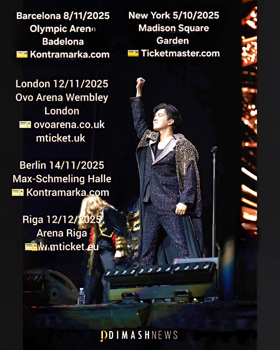 BelgianDears's tweet photo. 🎫 Tickets for Stranger concert in Madison Square Garden October 5 will be on sale starting June 2, 2025 at 10 am EDT.
Pre-sale starts tomorrow, May 29 at 10 am EDT! Set your alarm, Dears. Tickets ONLY here:
https://t.co/OTIU7kiAhX
#DimashStrangerTour #DimashStrangerNewYork https://t.co/D1uNlNN3N3