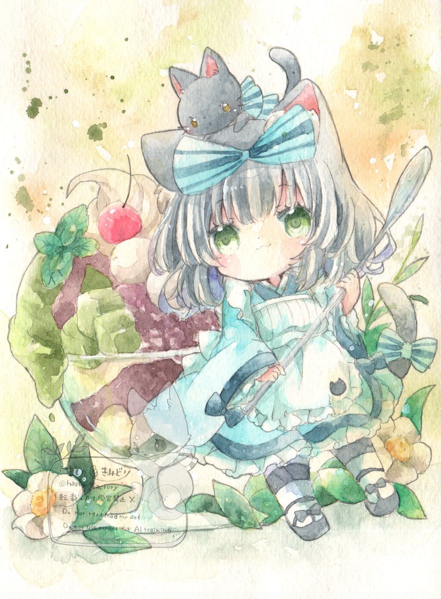 「黒猫アリスちゃん 」|きい(きみどり)のイラスト