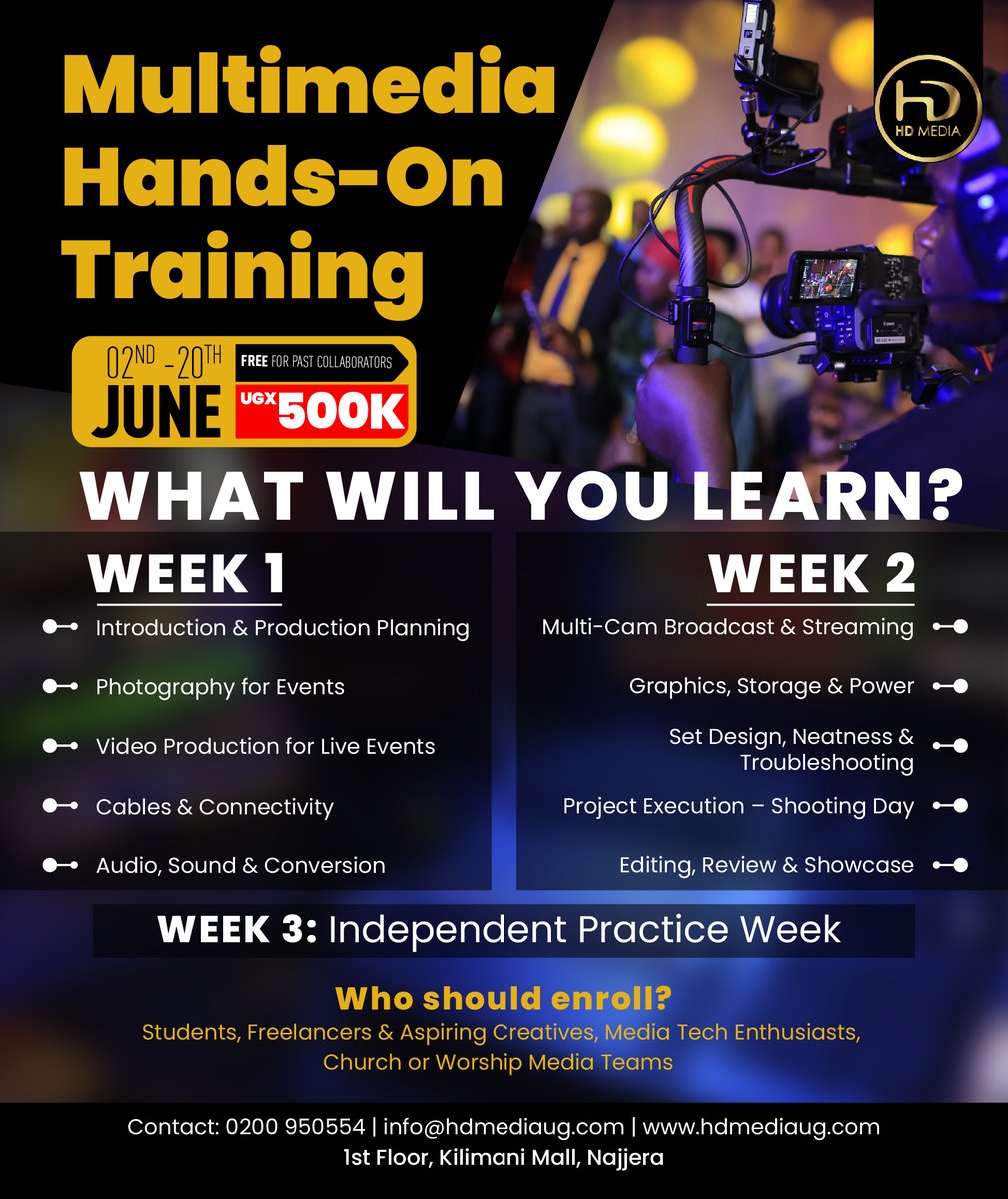 AbakuubwaFc (@abakuubwa) on Twitter photo We're here to remind you that 2nd June is fast approaching and <a href="/HDMediaUg/">HD Media UG</a> is still receiving trainees. Be ready to get the best out of yourself, check the flyer for more!! #HembaGwake We're here to remind you that 2nd June is fast approaching and <a href="/HDMediaUg/">HD Media UG</a> is still receiving trainees. Be ready to get the best out of yourself, check the flyer for more!! #HembaGwake