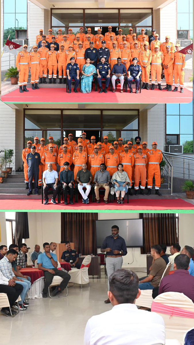 NIMHANS_'s tweet photo. DPSSDM, NIMHANS conducted a two-day psychosocial intervention for NDRF personnel post-Myanmar Earthquake Search and Rescue  Operation “Brahma,” led by Dr. Jayakumar C, promoting resilience. https://t.co/QE2wm23pX5