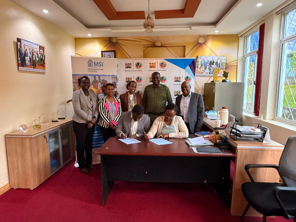 Marie Stopes Kenya (@mariestopeske) on Twitter photo Yesterday, <a href="/MarieStopesKe/">Marie Stopes Kenya</a> signed MoU with the <a href="/NcpdW/">NCPD - National Council for People w Disabilities</a> at the Council's Headquarters in Westlands.
Many thanks to our Country Director , Dr. Walter Obita for leading the signing ceremony alongside the Council's Executive Director.
The MoU will strengthen our programming in Yesterday, <a href="/MarieStopesKe/">Marie Stopes Kenya</a> signed MoU with the <a href="/NcpdW/">NCPD - National Council for People w Disabilities</a> at the Council's Headquarters in Westlands.
Many thanks to our Country Director , Dr. Walter Obita for leading the signing ceremony alongside the Council's Executive Director.
The MoU will strengthen our programming in