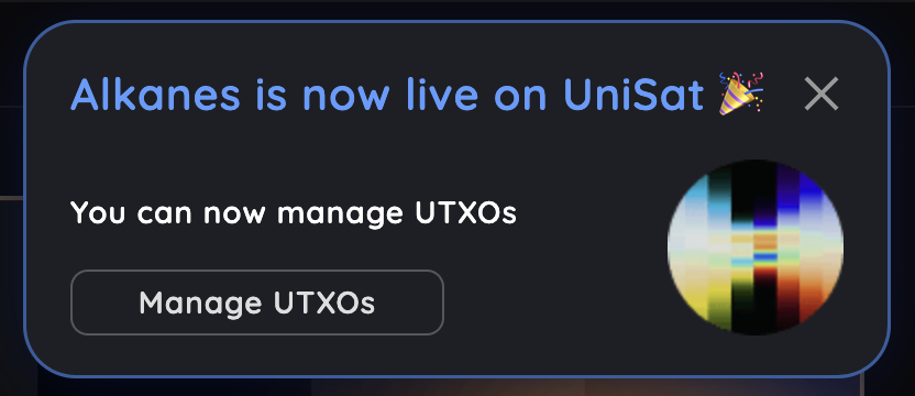 BREAKING: <a href="/unisat_wallet/">UniSat - wallet, explorer & extension for bitcoin.</a> joins the <a href="/oylwallet/">Oyl | Building Alkanes</a> Alkanes ecosystem, with UTXO management as well!!

The ecosystem is expanding, the word is spreading, the Oyl Corp is growing.. it's really building up towards a complete infrastructure before the launch of Oyl AMM 🔥