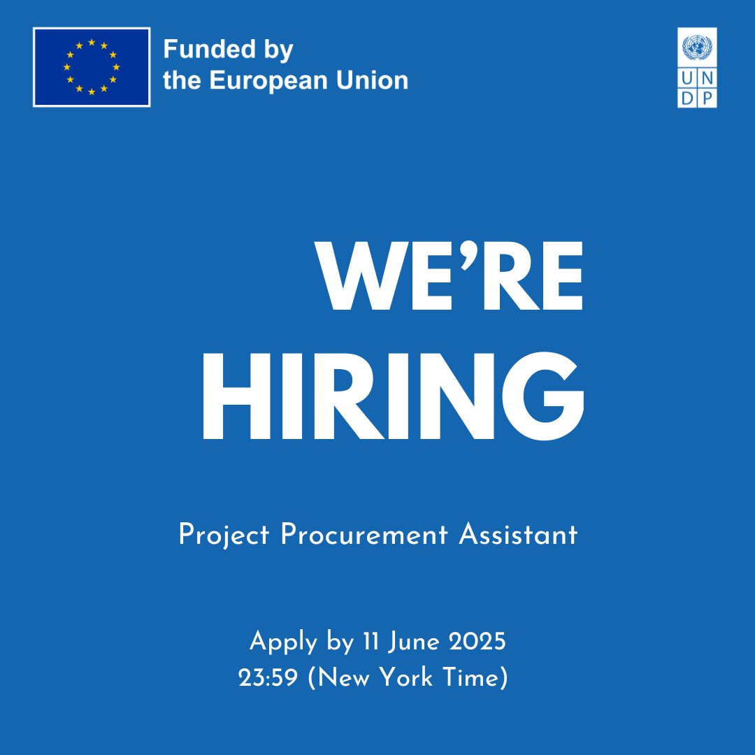 UNDPCY's tweet image. 📢 WE ARE HIRING 📢  

Are you interested in working with us? Check #UNDP Cyprus&apos; latest job opening for Project Procurement Assistant (NPSA-5).  Female candidates are strongly encouraged to apply. 

For more information visit: undp.org/cyprus/jobs