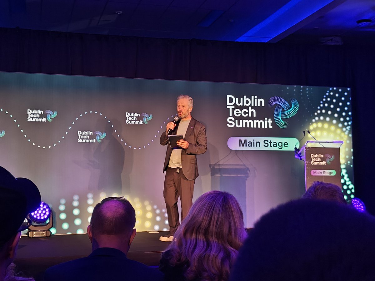 leommoore's tweet photo. #DublinTechSummit kicking off just now. Looking forward to lots of talks. AI everywhere is the theme https://t.co/EdlpD9u0Nq