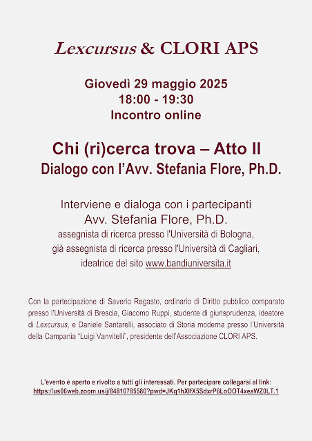 storfilmod's tweet photo. 29 maggio 2025, ore 18:00: incontro online promosso dall'Associazione CLORI APS e da Lexcursus, dedicato ai percorsi accademici, alla ricerca e all’orientamento nei bandi universitari.
Con @Stefania__Flore 
INFO PER ASSISTERE: https://t.co/qzVgERWodI https://t.co/WmMj0z0AwC