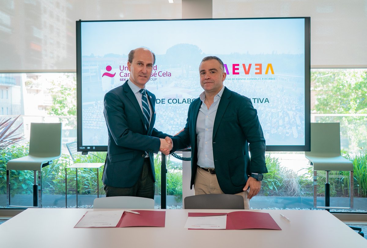 <a href="/universidadcjc/">UCJC</a>  y <a href="/AEVEA_eventos/">AEVEA</a> han firmado un acuerdo para impulsar la profesionalización del sector a través del Grado en Protocolo y Organización de #Eventos, integrando a los estudiantes en eventos reales y proyectos nacionales e internacionales