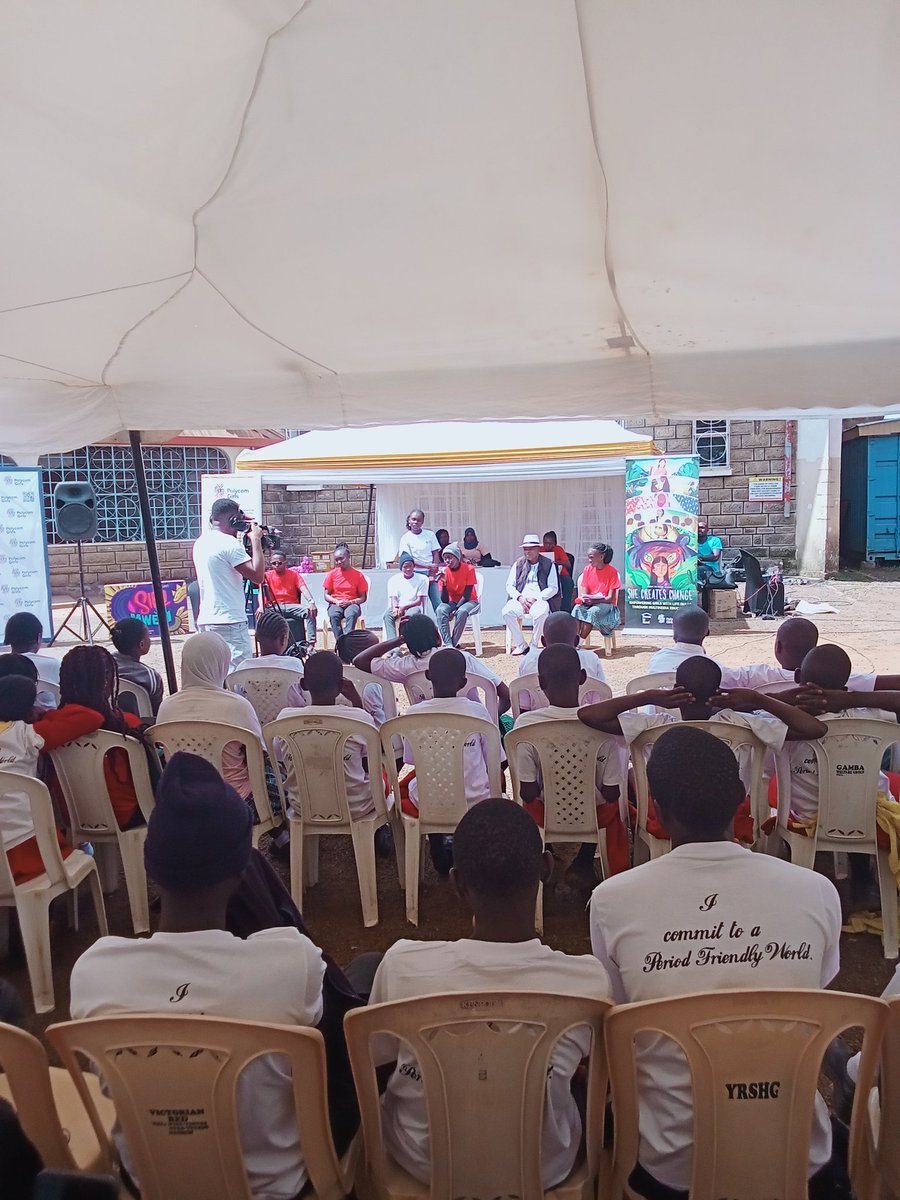 A message to the policy makers from  an adolescent girl  in Kibera."Ensure that all girls from the slum can access sanitary towels and also  have a better way to dispose of their used sanitary towels,giving girls spaces where they can speak freely.
<a href="/polycomdev/">Polycom Girls 💛💙💖</a>
#Gpende