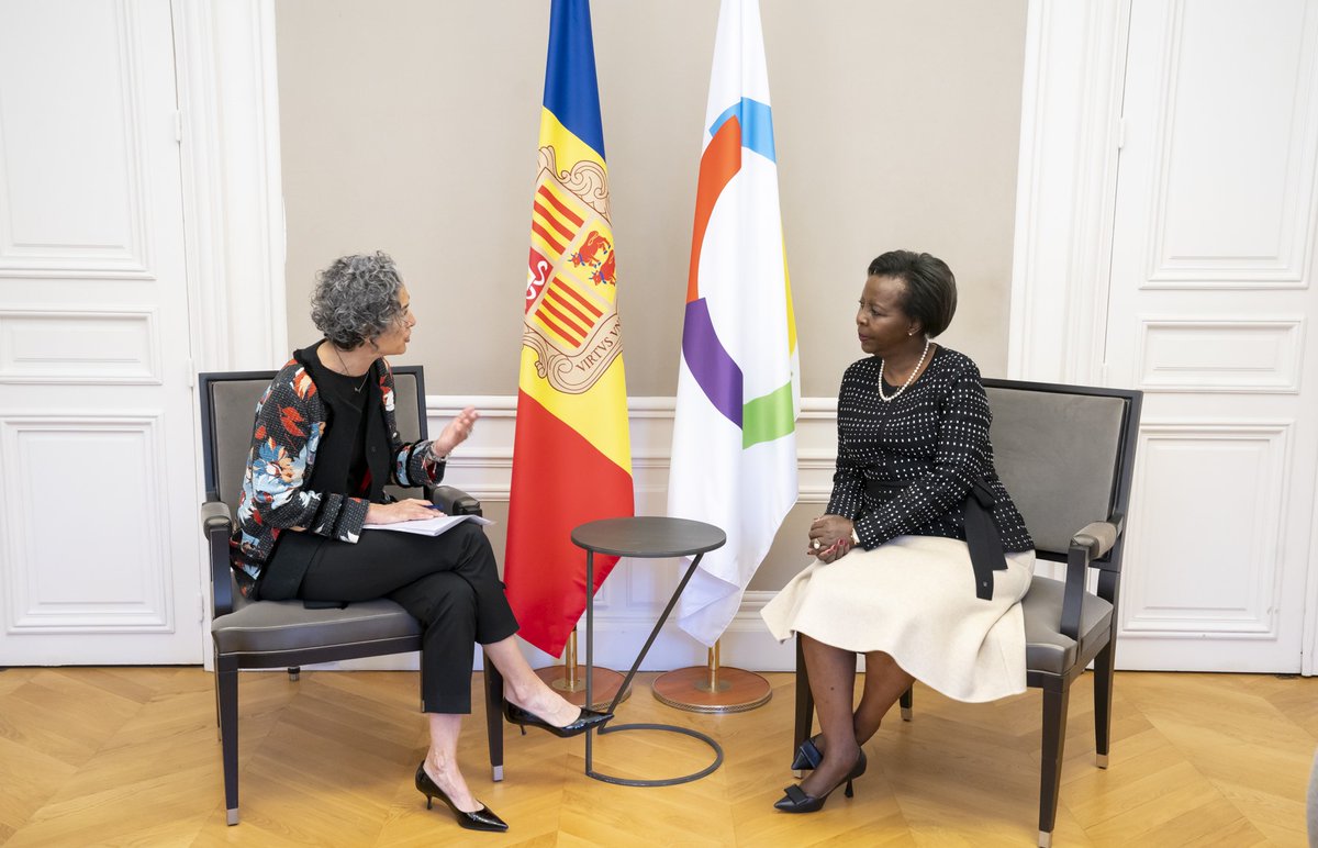 La Francophonie (@oifrancophonie) on Twitter photo La SecrĂ©taire gĂ©nĂ©rale de la #Francophonie, <a href="/LMushikiwabo/">Louise Mushikiwabo</a>, a reçu Esther Rabasa Grau, Ambassadrice de la PrincipautĂ© dâAndorre en France et ReprĂ©sentante personnelle du Chef du gouvernement auprĂšs de la CPF, venue lui prĂ©senter ses lettres de crĂ©ance.
Ă cette occasion, elles ont La SecrĂ©taire gĂ©nĂ©rale de la #Francophonie, <a href="/LMushikiwabo/">Louise Mushikiwabo</a>, a reçu Esther Rabasa Grau, Ambassadrice de la PrincipautĂ© dâAndorre en France et ReprĂ©sentante personnelle du Chef du gouvernement auprĂšs de la CPF, venue lui prĂ©senter ses lettres de crĂ©ance.
Ă cette occasion, elles ont