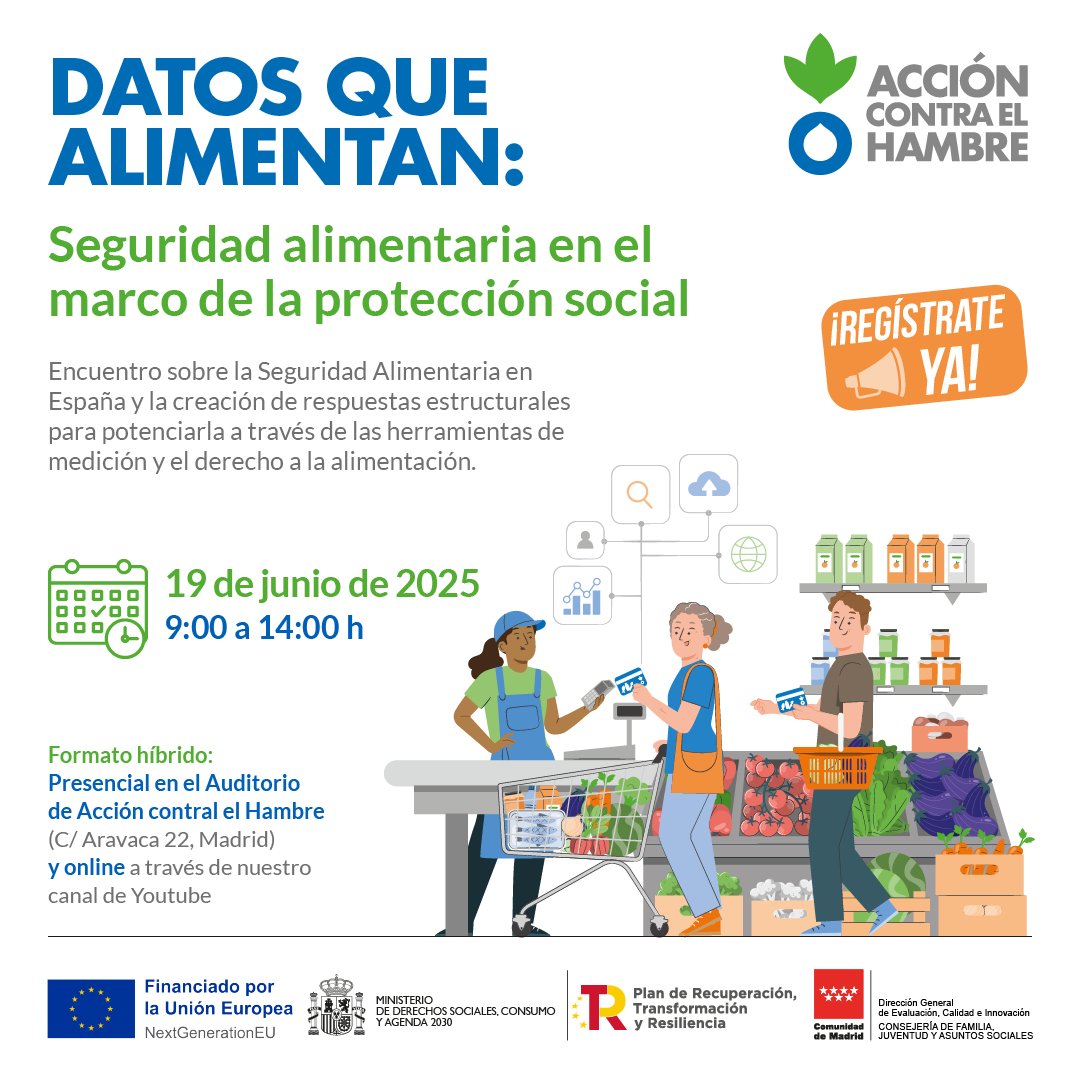 📉 1 de cada 3 menores en España vive sin acceso garantizado a una alimentación adecuada.

Reflexionamos sobre cómo afrontarlo desde la protección social.

 📆 19 junio
 🕘 9:30 – 14:00
 📍 Madrid y online
 ✍️ Regístrate ya: forms.office.com