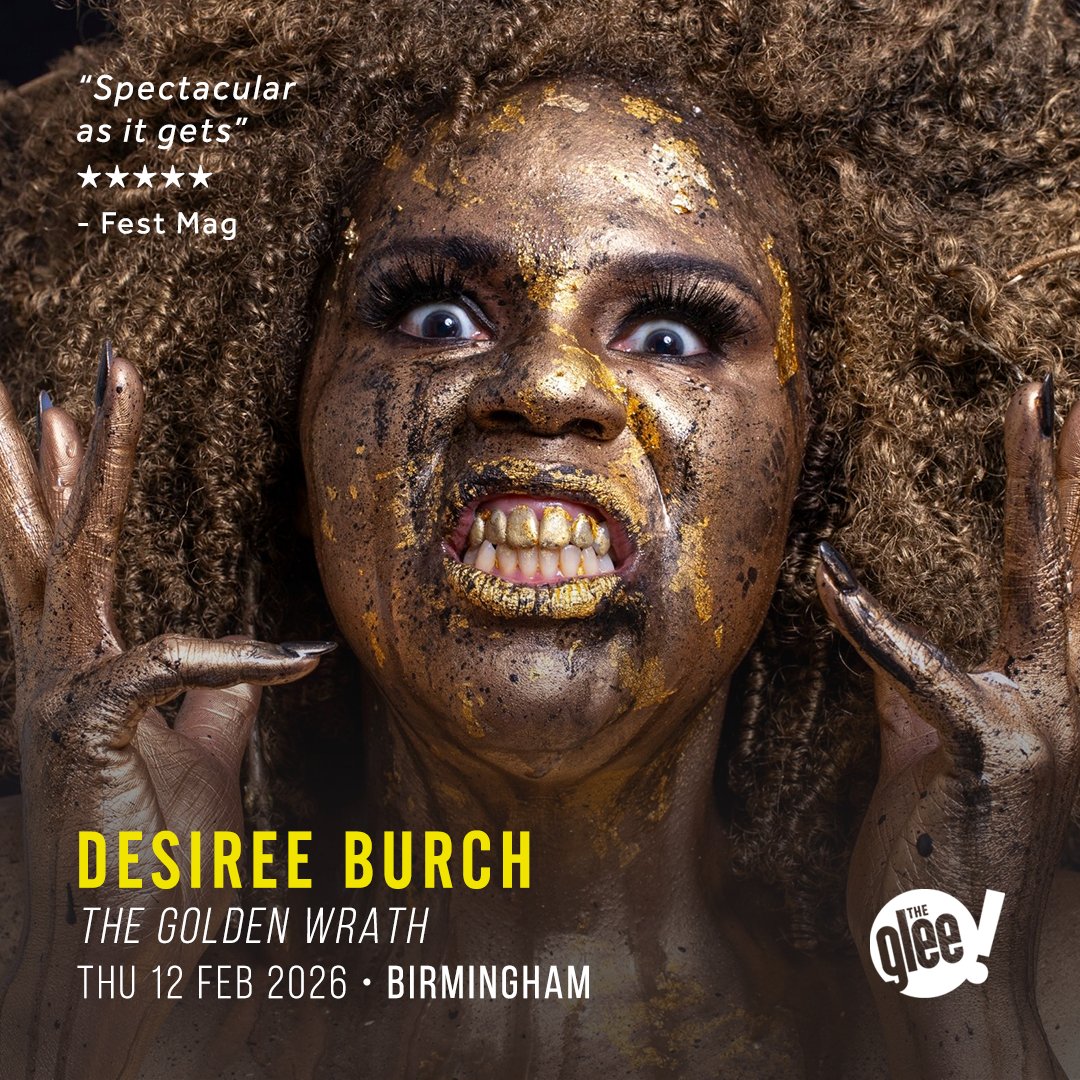 The Glee Club Birmingham (@gleeclubbham) on Twitter photo ๐ NEW SHOW: The authentic, curious & gleefully irascible comedian <a href="/destheray/">Desiree Burch</a> heads to The Glee Club Birmingham on Thu 12th Feb 2026!
She leads a madcap voyage through the Middle Ages - AKA the mid-life crisis, and its mandatory metamorphosis
๐On general sale 10am Fri 30th May ๐ NEW SHOW: The authentic, curious & gleefully irascible comedian <a href="/destheray/">Desiree Burch</a> heads to The Glee Club Birmingham on Thu 12th Feb 2026!
She leads a madcap voyage through the Middle Ages - AKA the mid-life crisis, and its mandatory metamorphosis
๐On general sale 10am Fri 30th May