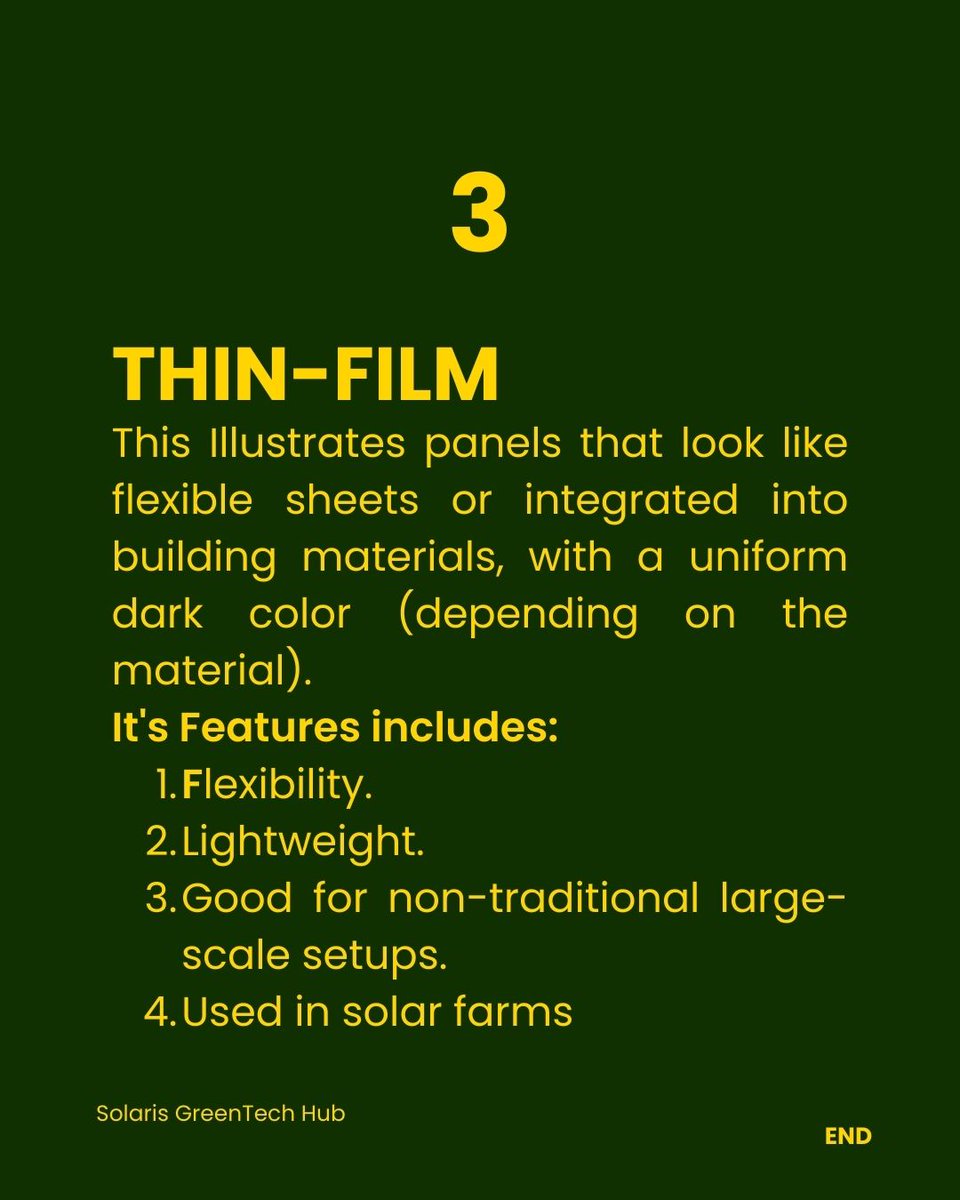 Did you know the type of Solar Panel you choose can significantly impact your Savings and power output?

Here's a breakdown of the different types of solar panels ☀️

#Solar