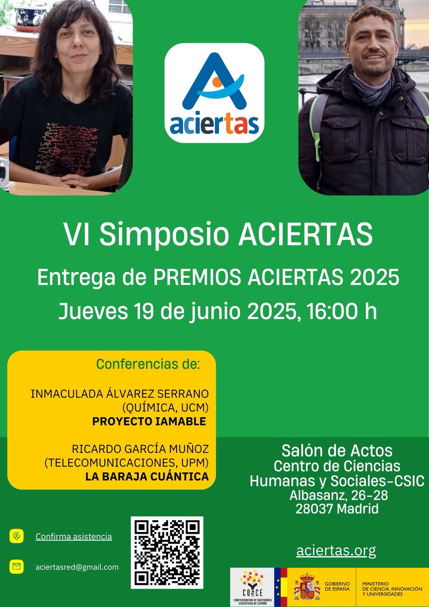 ACIERTAS (@aciertasred) on Twitter photo Querido docente: hasta el 6 de junio estás a tiempo de enviar tus experiencias a aciertas.org para participar en los #PremiosAciertas. Para asistir al simposio, solo tienes que inscribirte en aciertasred@gmail.com Querido docente: hasta el 6 de junio estás a tiempo de enviar tus experiencias a aciertas.org para participar en los #PremiosAciertas. Para asistir al simposio, solo tienes que inscribirte en aciertasred@gmail.com