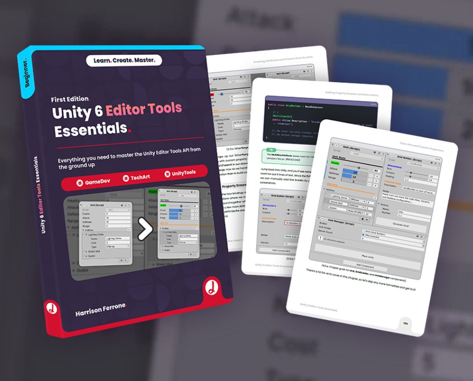 ushadersbible's tweet image. Want to customize the Unity Inspector? It's easy with Unity 6 Editor Tools Essentials, perfect for production!
See more ⭐ jettelly.com/store/unity-ed…
#unityeditor #unitytool #indiedev