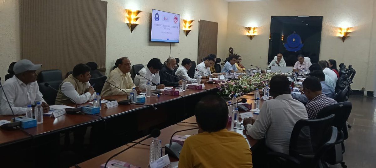 cgstbhopalzone's tweet photo. The Grievance Redressal Committee-M.P., met on 27.05.2025 at GST Bhawan, Manik Bagh, Indore. With active participation of representatives of Trade Associations and Tax Professionals, key grievances were discussed and redressed. @GST_Council @cbic_india @MPSTATE_GST @Infosys_GSTN https://t.co/QW3VhrJdoz