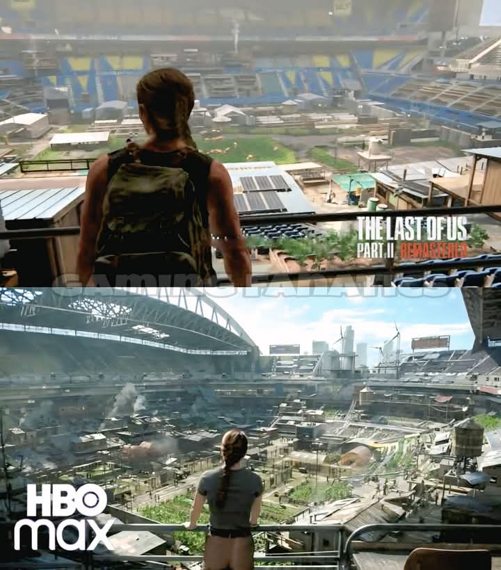 Him60fps's tweet image. The game vs the show 

#LastOfUsHBO 
#TheLastOfUsPart2