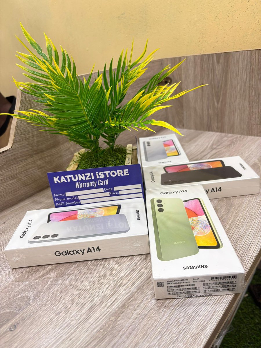 SAMSUNG A14 
128Gb 
Fullbox 
295,000/=
Kava&amp;Protector Bure
☎️0621897680
📍Kariakoo, ndanda na agrey
📌DERIVERY✅