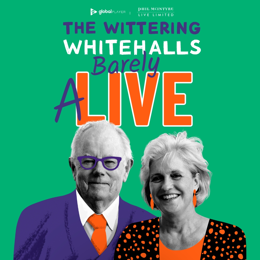 SHOW ANNOUNCEMENT | The Wittering Whitehalls: Barely Alive 🎤 

Join Michael and Hilary for an exclusive show as they bring their hit podcast to the stage!

📆 Wed 8 Oct
📍 Victoria Hall
➕ Priority booking opens - Thu 29 May at 10am
🎟️ General sale opens - Fri 30 May at 10am