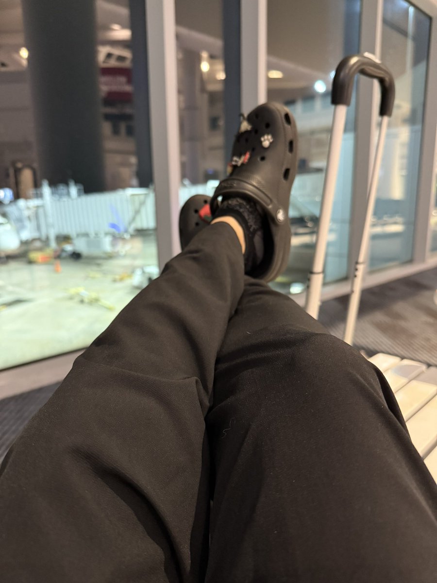Ate beef jerky and gate checked my bag all before 5am…im tired 🥱 next stop Indy via ATL.
