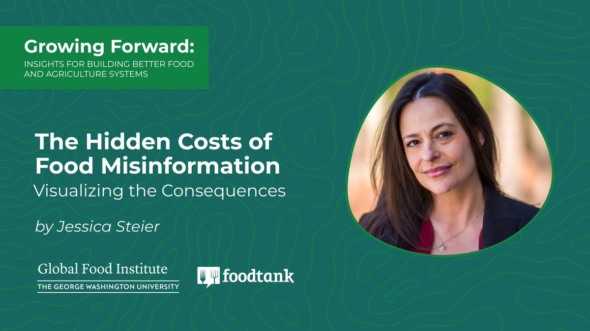 What happens when food misinformation goes viral? A new op-ed explores how distorted narratives are fueling fear, inflating grocery prices, and threatening public health—especially for the most vulnerable. 

We need better food communication.

👉 foodtank.com/news/2025/05/t…