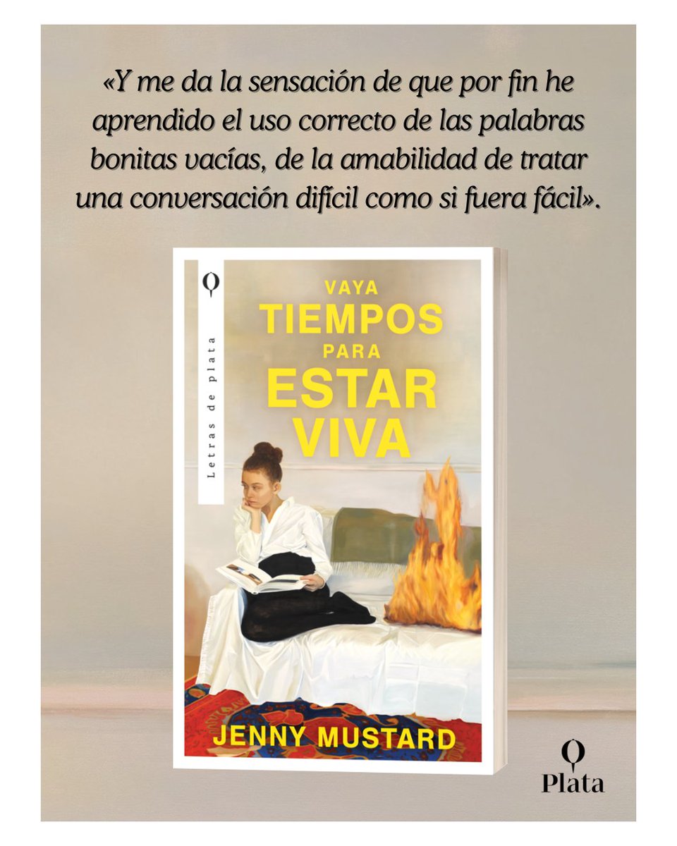Plata Editores (@plataeditores) on Twitter photo Algunas personas se mudan a la gran ciudad con la esperanza de encontrarse a sí mismas: Sickan Hermansson no piensa dejarlo en manos de la suerte.🔥
¡#VayaTiemposParaEstarViva de <a href="/jenny_mustard/">jenny mustard</a> sale a la venta el 3 de junio!❤️🩹
✒️Traducción de <a href="/_DaniCasado/">Daniel Casado</a>. Algunas personas se mudan a la gran ciudad con la esperanza de encontrarse a sí mismas: Sickan Hermansson no piensa dejarlo en manos de la suerte.🔥
¡#VayaTiemposParaEstarViva de <a href="/jenny_mustard/">jenny mustard</a> sale a la venta el 3 de junio!❤️🩹
✒️Traducción de <a href="/_DaniCasado/">Daniel Casado</a>.