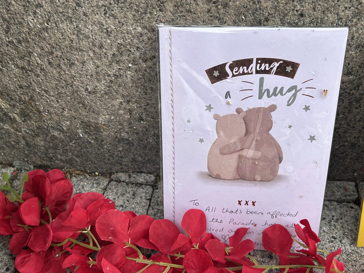 Cards and bouquets of flowers have been laid at the corner of Georges Dock Gate and Water Street in #Liverpool, to send best wishes to those affected by Monday’s incident.

More than 50 people were injured after a car ploughed into crowds celebrating Liverpool’s title win.