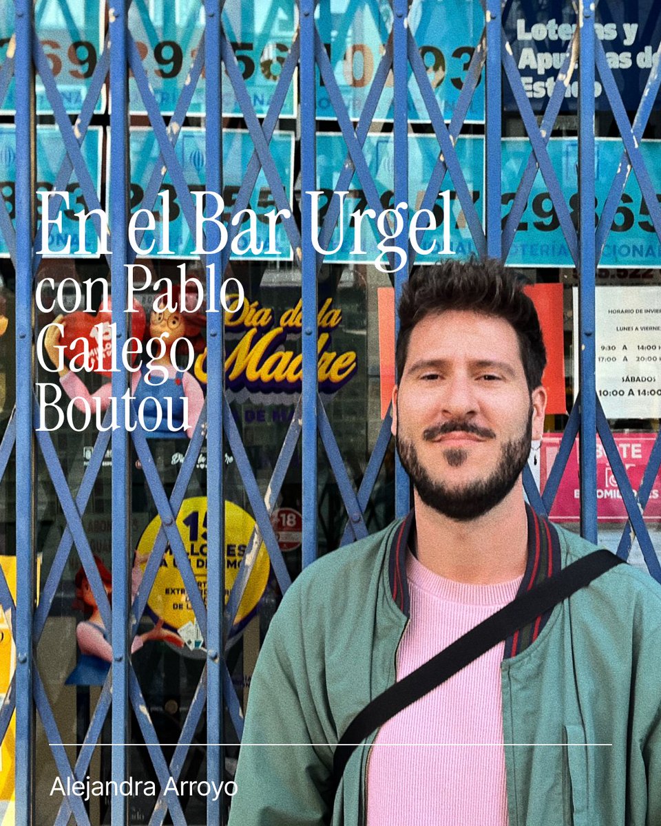 .<a href="/pablogallegobo/">pablogallegoboutou</a>  ha escrito uno de los libros del año: 'Bar Urgel', publicado por <a href="/G_Gutenberg/">Galaxia Gutenberg</a>  .
Alejandra charló con él tranquilamente:

«Escribo porque creo que lo inacabado es digno, que la belleza es un ser a medias»

sustrato.io/textos/en-el-b…